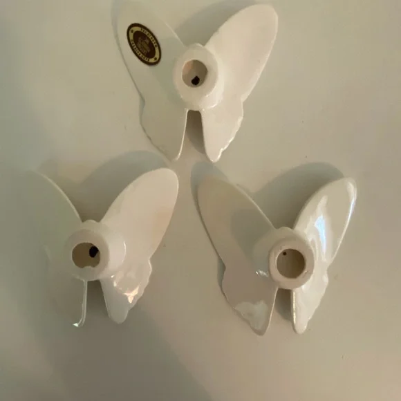 Vintage Lasting Products Porcelain Butterflies Wall Decor Cottage Gallery Wall - Picture 7 of 15